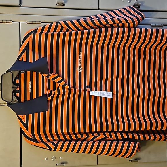 DriWay mens polo style golf shirt Mercedes Benz logo size XL - Picture 2 of 7